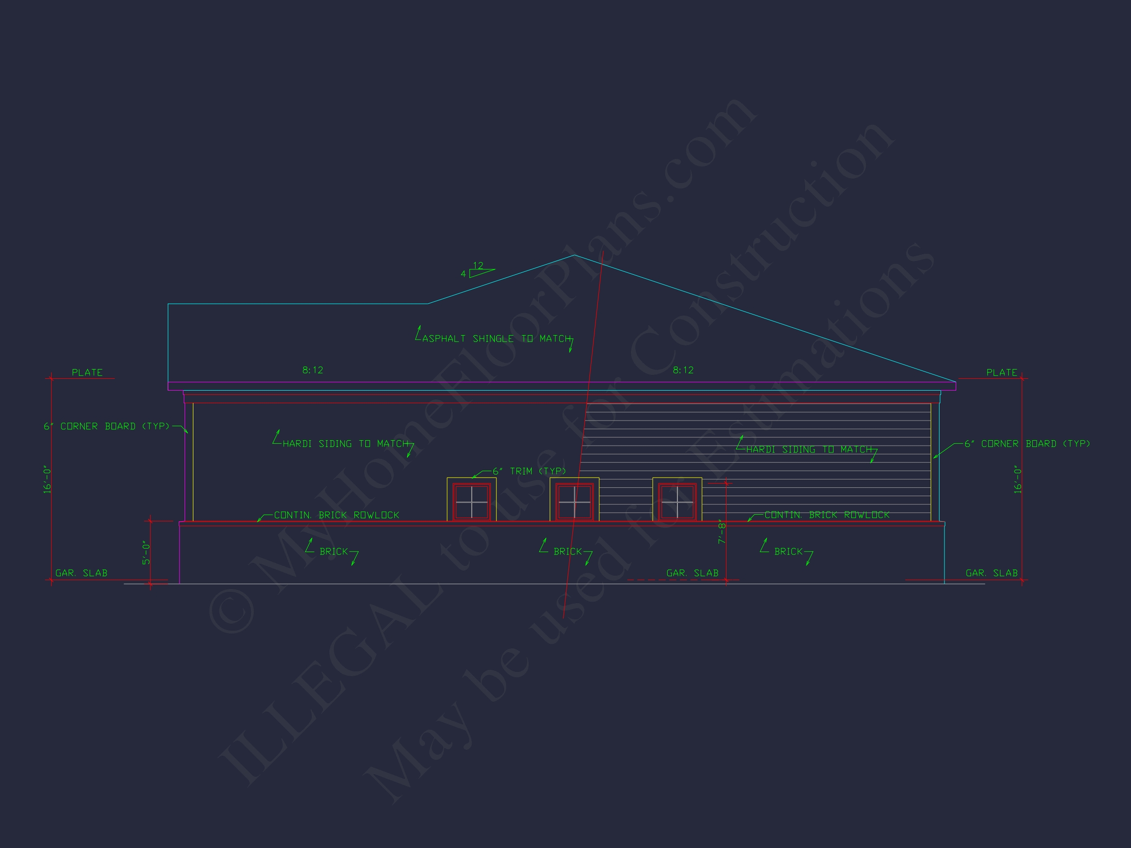 RV Garage Plan with Loft – Spacious Multi-Bay Garage Design