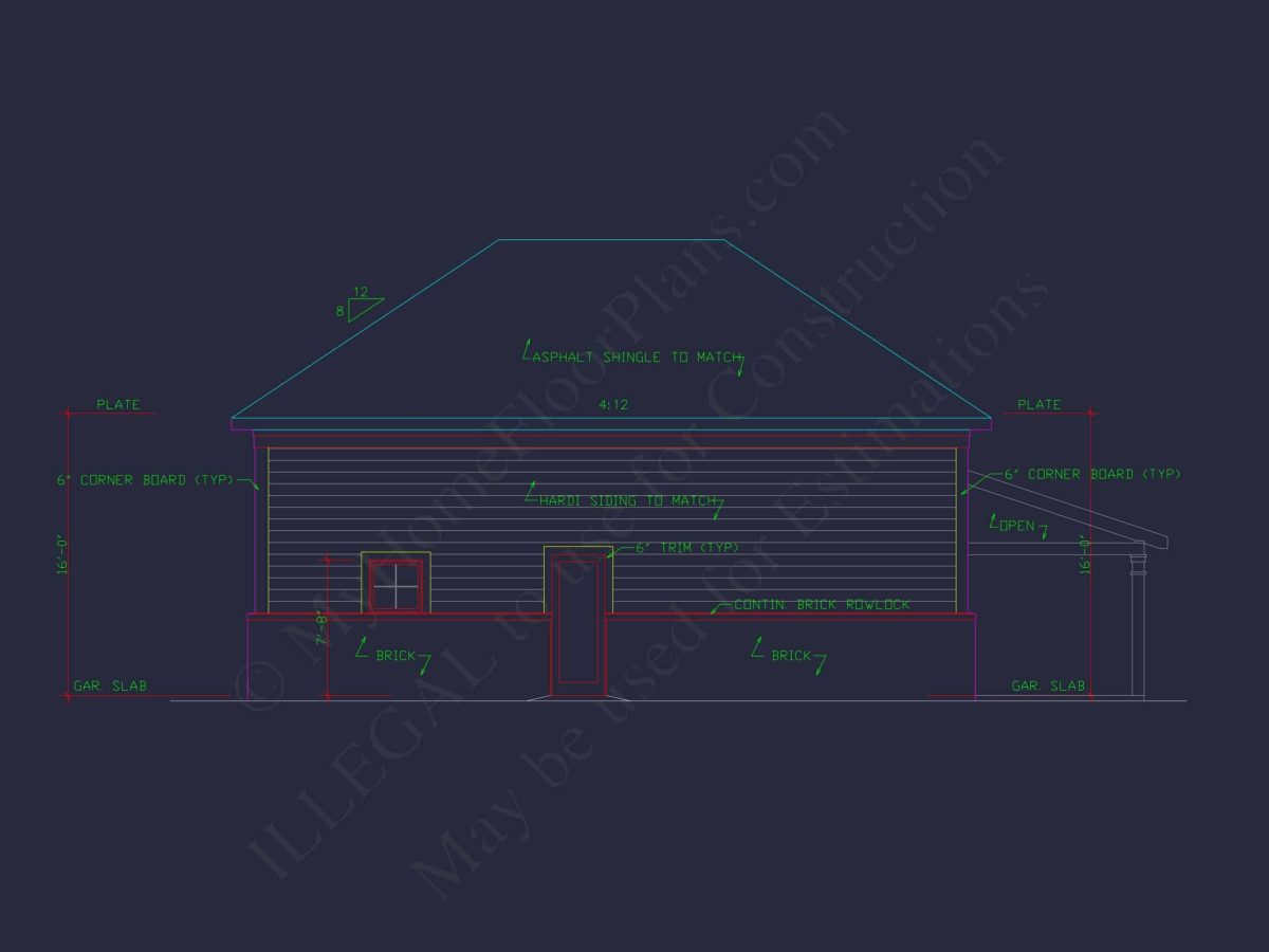 RV Garage Plan with Loft – Spacious Multi-Bay Garage Design