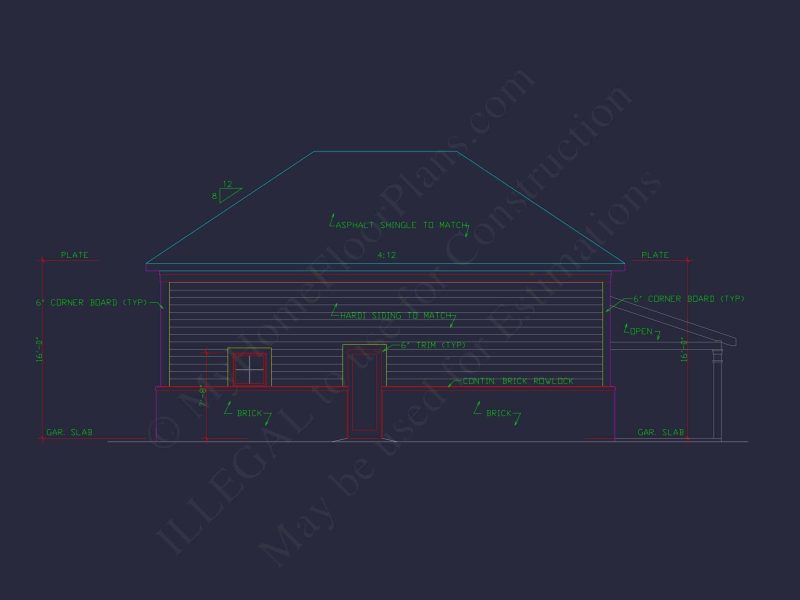 RV Garage Plan with Loft – Spacious Multi-Bay Garage Design