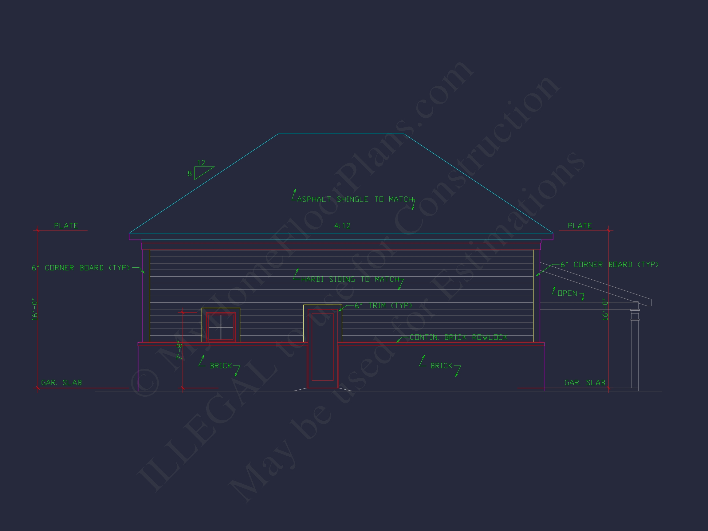 RV Garage Plan with Loft – Spacious Multi-Bay Garage Design