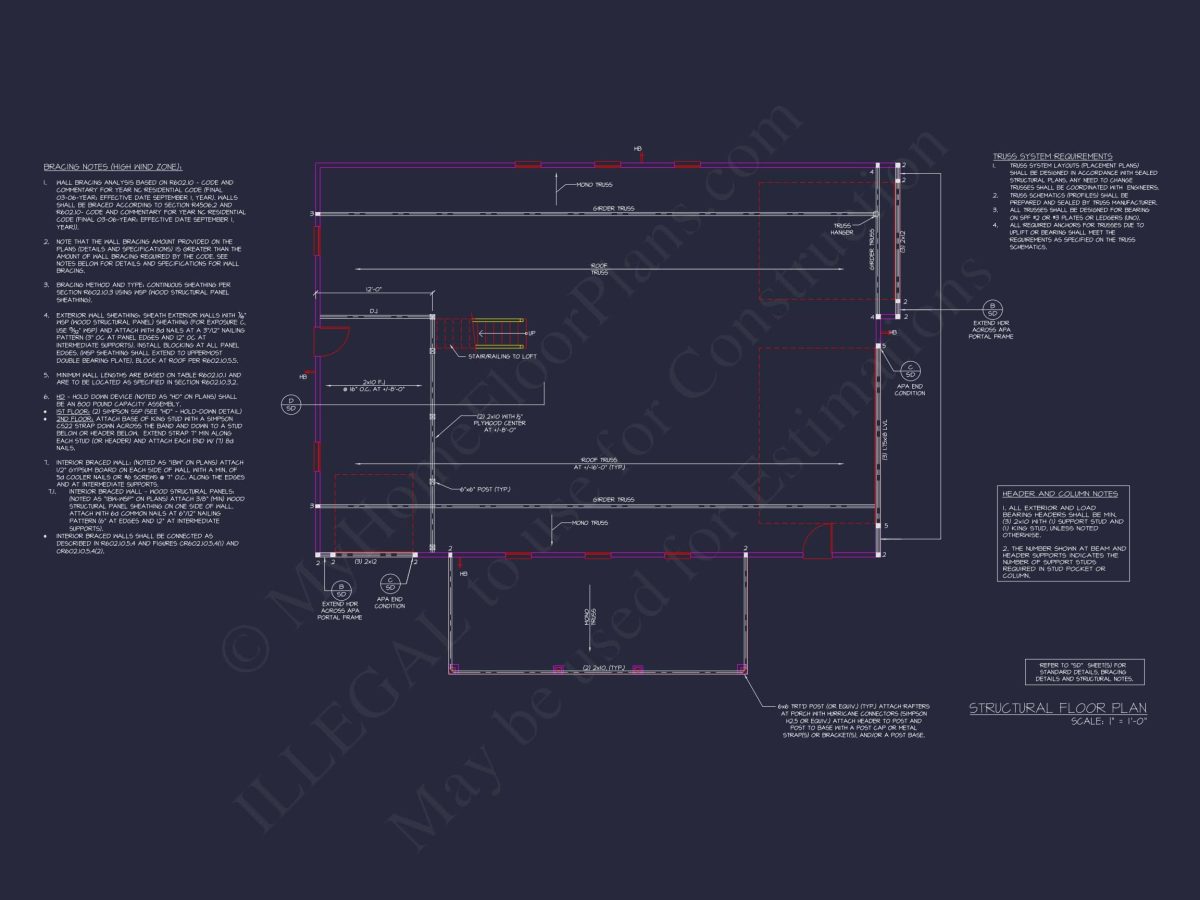 RV Garage Plan with Loft – Spacious Multi-Bay Garage Design