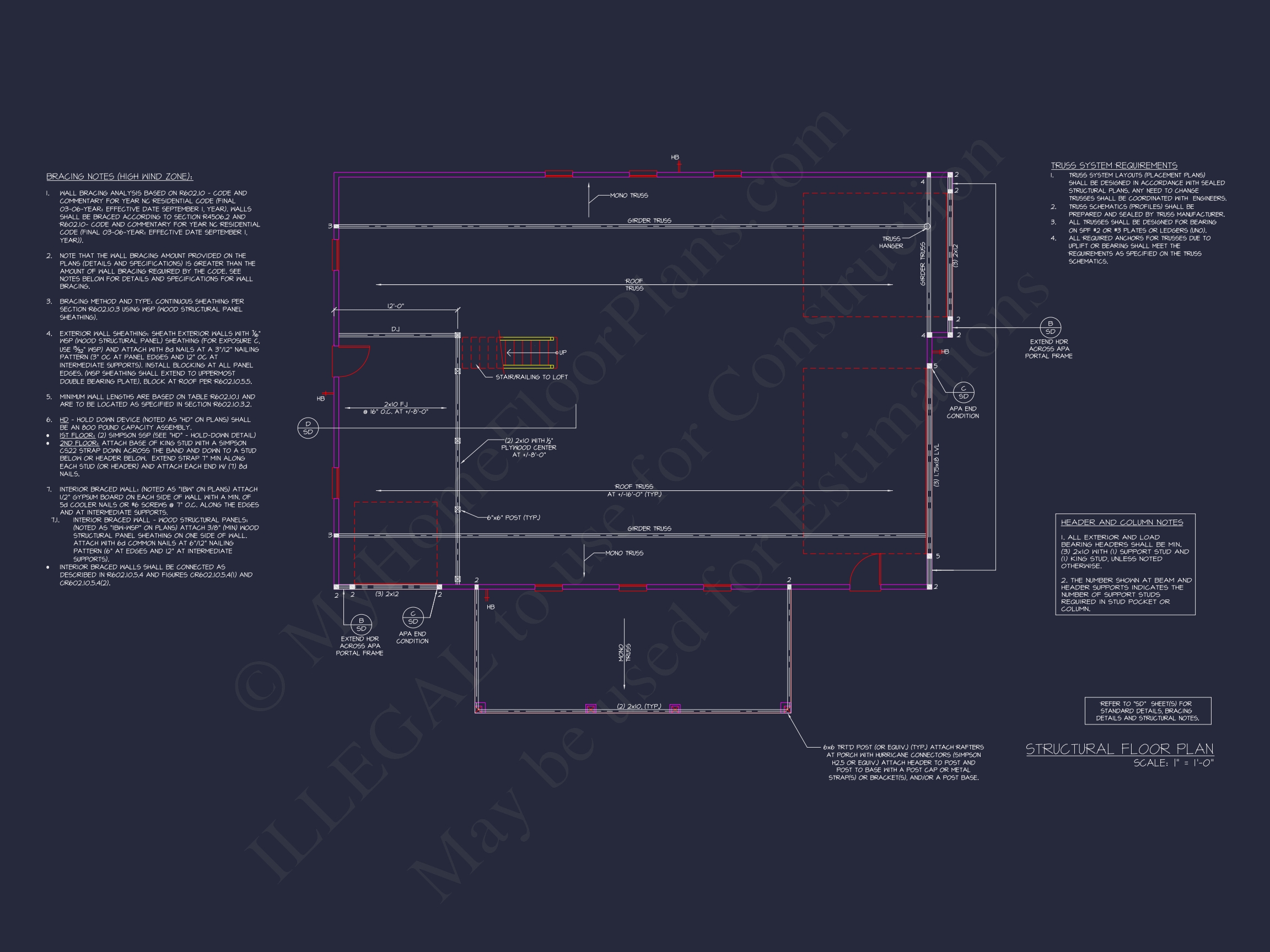 RV Garage Plan with Loft – Spacious Multi-Bay Garage Design