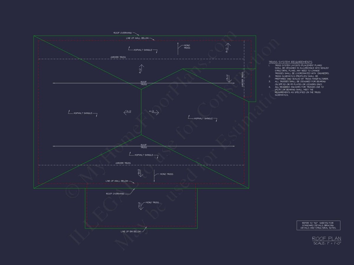 RV Garage Plan with Loft – Spacious Multi-Bay Garage Design