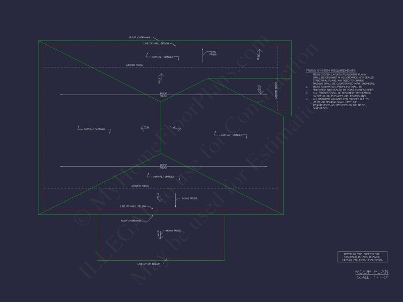 RV Garage Plan with Loft – Spacious Multi-Bay Garage Design