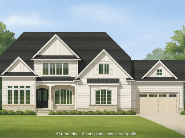 Stunning 2-Story House Plan with 4 Bedrooms and Craftsman Charm