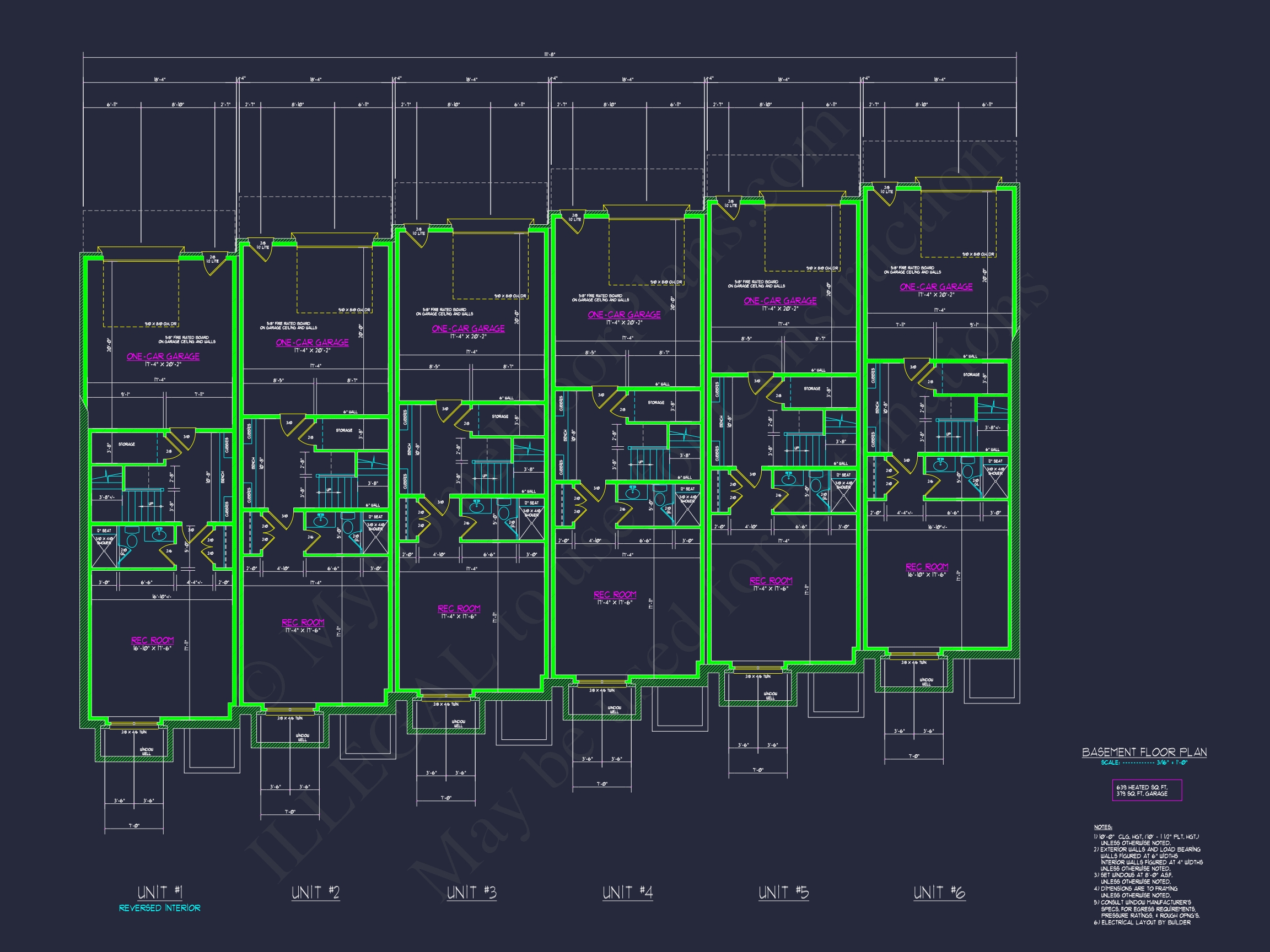 Modern Townhome Floor Plan with CAD Architecture Design