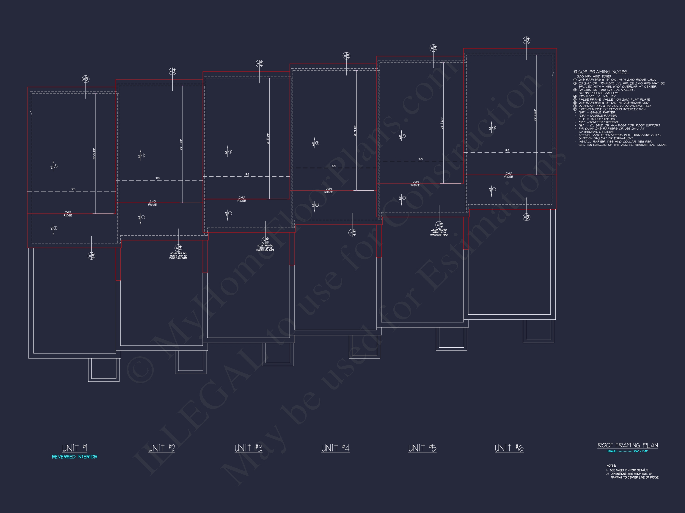 Modern Townhome Floor Plan with CAD Architecture Design