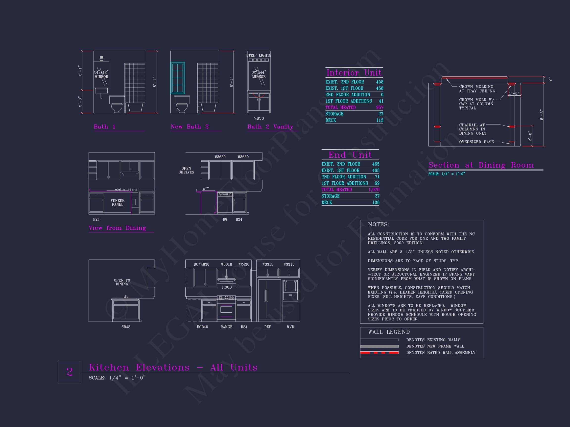 Contemporary 4-Bedroom Townhome Plan with CAD Blueprints