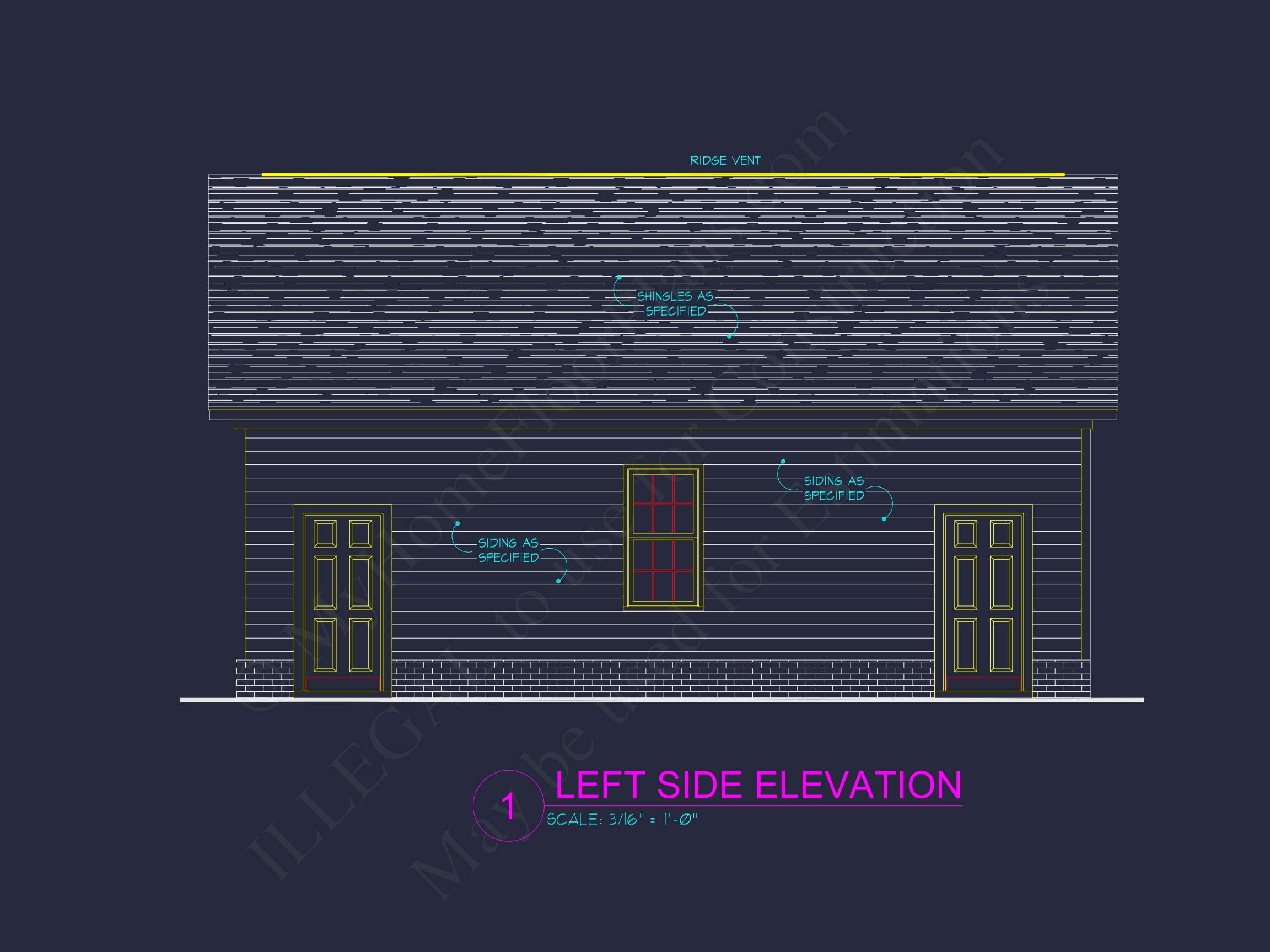 Small Garage Plan With Attic – House Floor CAD Designs