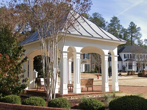 Pavilion Floor Plan with Detailed Blueprint & CAD Design