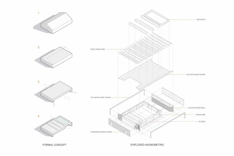 Modern Assembly Hall Floor Plan & CAD Architecture Design