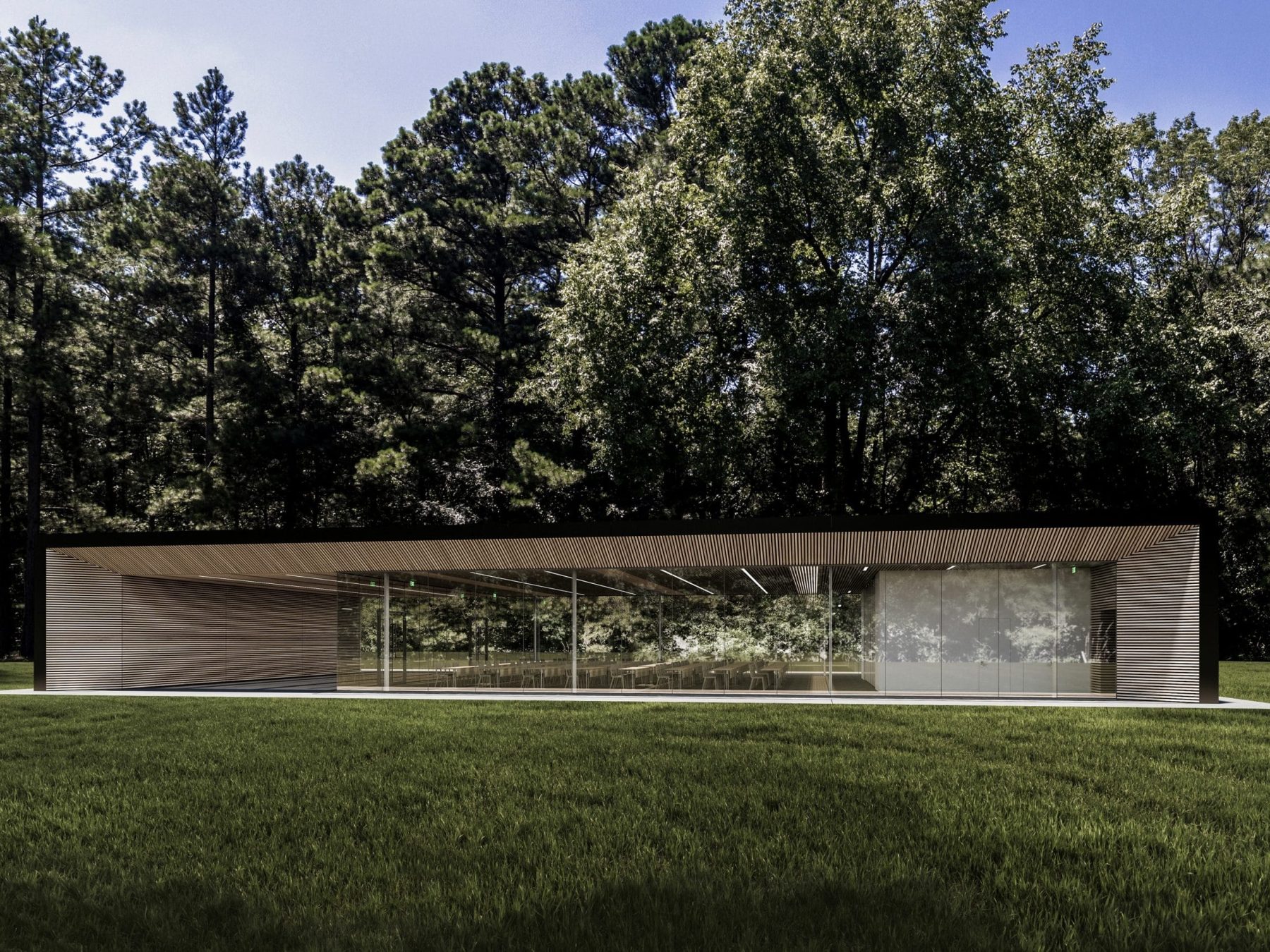 Modern Assembly Hall Floor Plan & CAD Architecture Design
