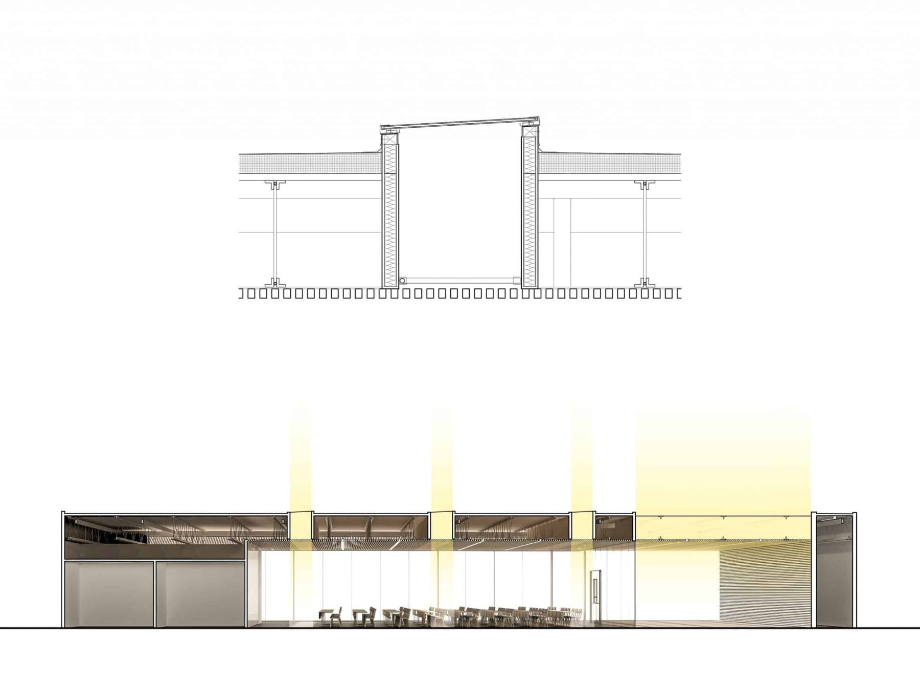 Modern Assembly Hall Floor Plan & CAD Architecture Design