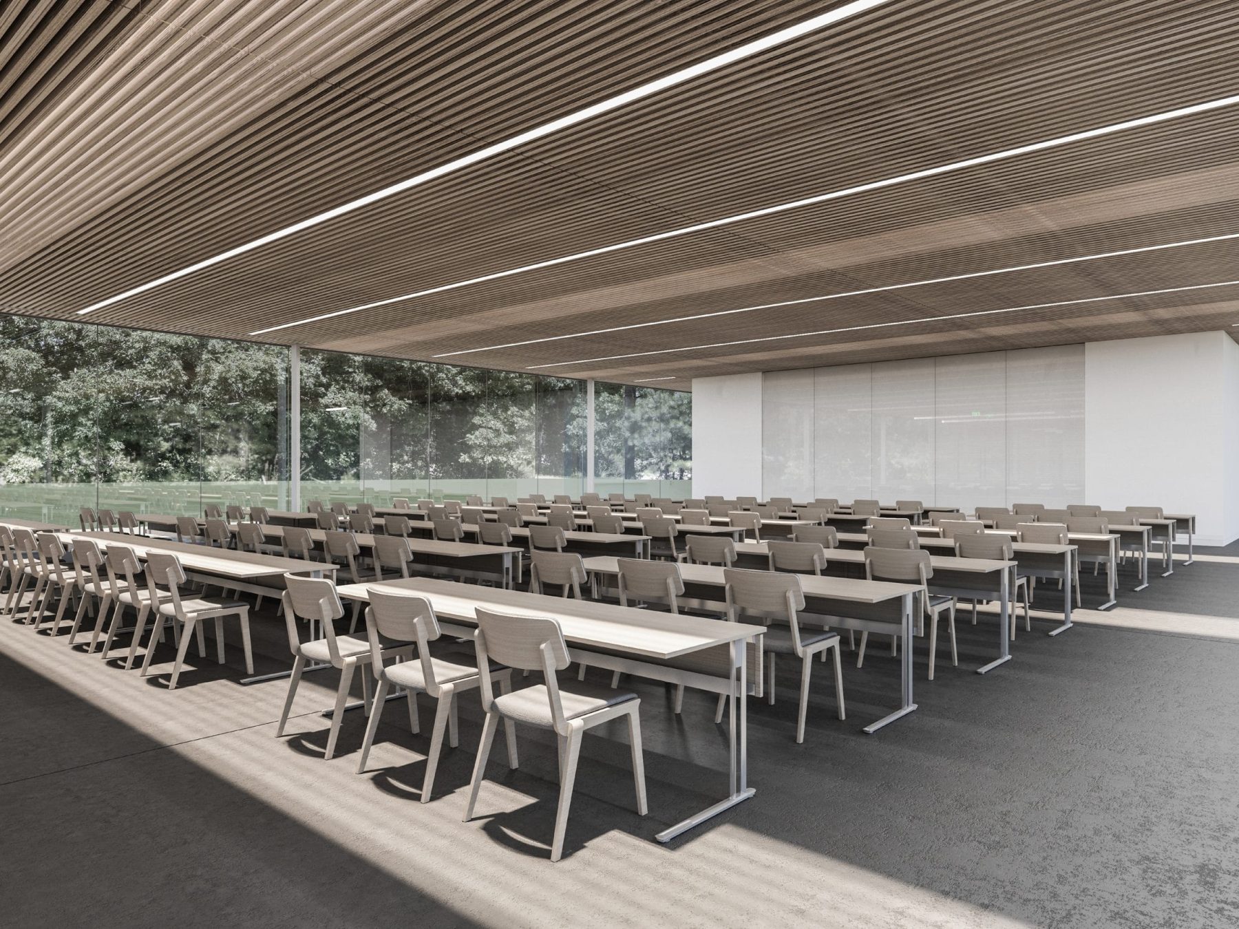 Modern Assembly Hall Floor Plan & CAD Architecture Design