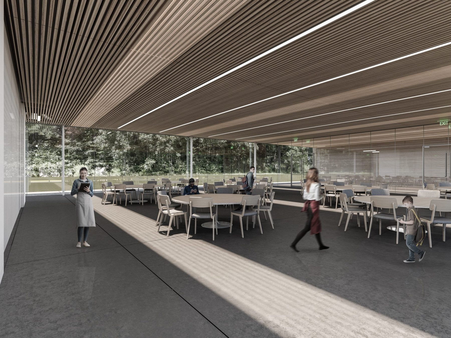 Modern Assembly Hall Floor Plan & CAD Architecture Design