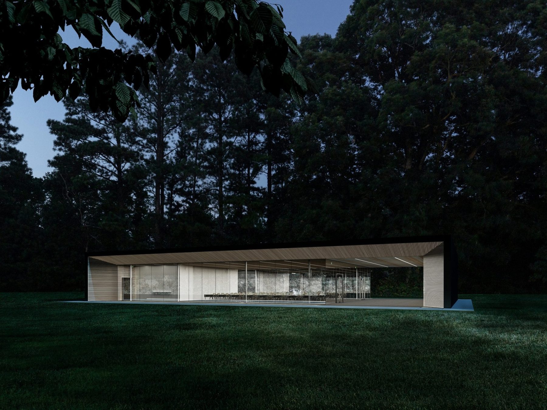Modern Assembly Hall Floor Plan & CAD Architecture Design