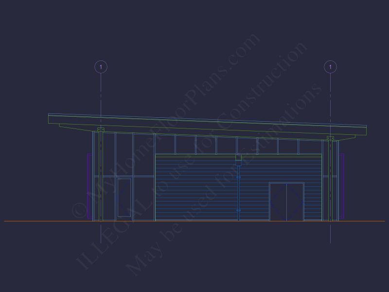 Modern Assembly Hall Floor Plan & CAD Architecture Design