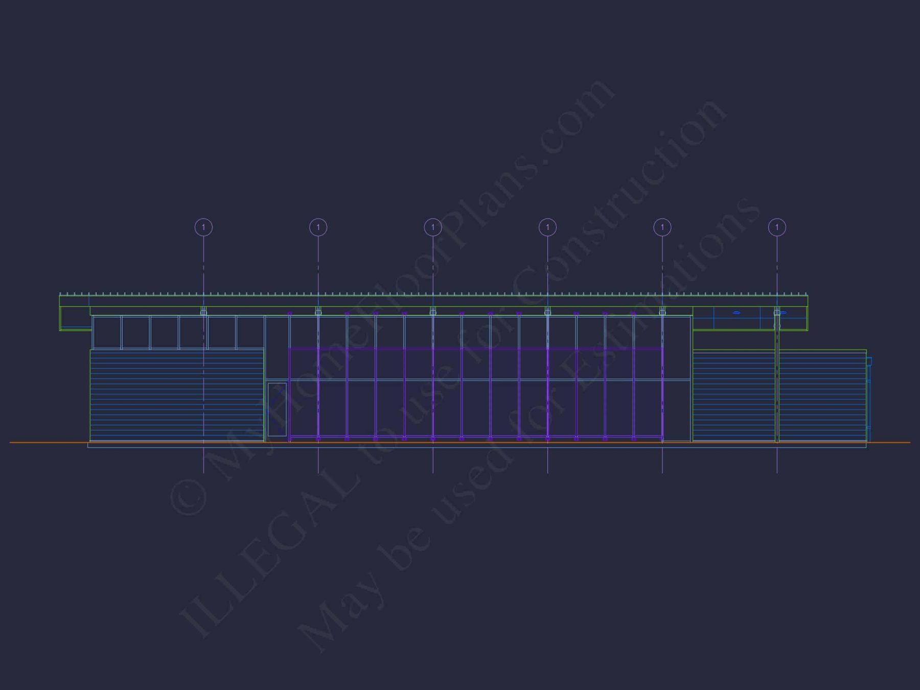 Modern Assembly Hall Floor Plan & CAD Architecture Design