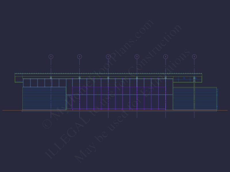 Modern Assembly Hall Floor Plan & CAD Architecture Design