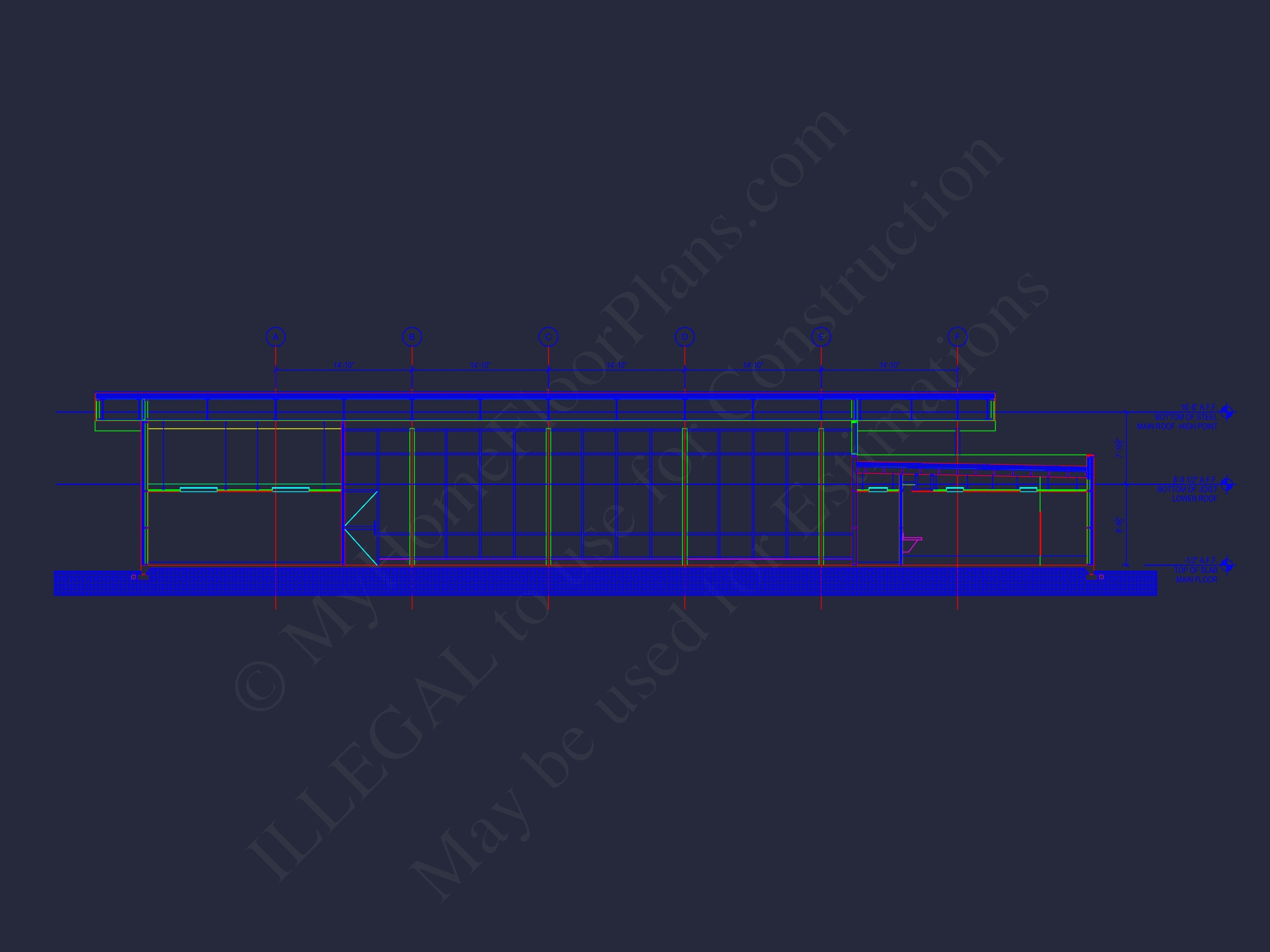 Modern Assembly Hall Floor Plan & CAD Architecture Design
