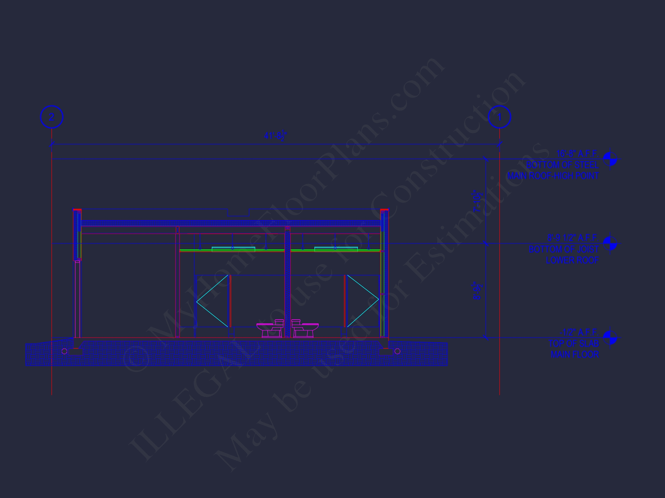 Modern Assembly Hall Floor Plan & CAD Architecture Design