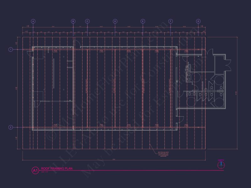 Modern Assembly Hall Floor Plan & CAD Architecture Design