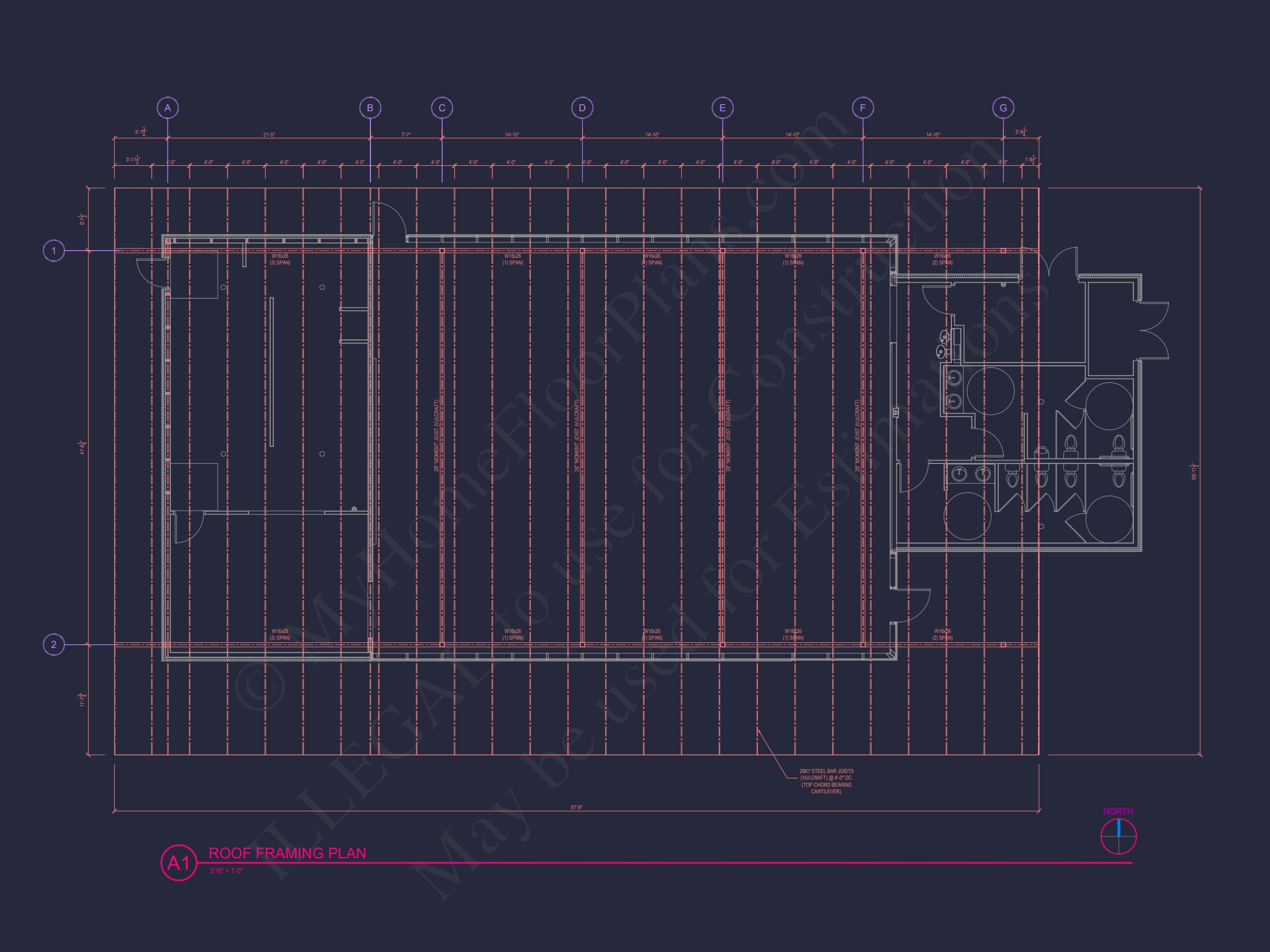 Modern Assembly Hall Floor Plan & CAD Architecture Design