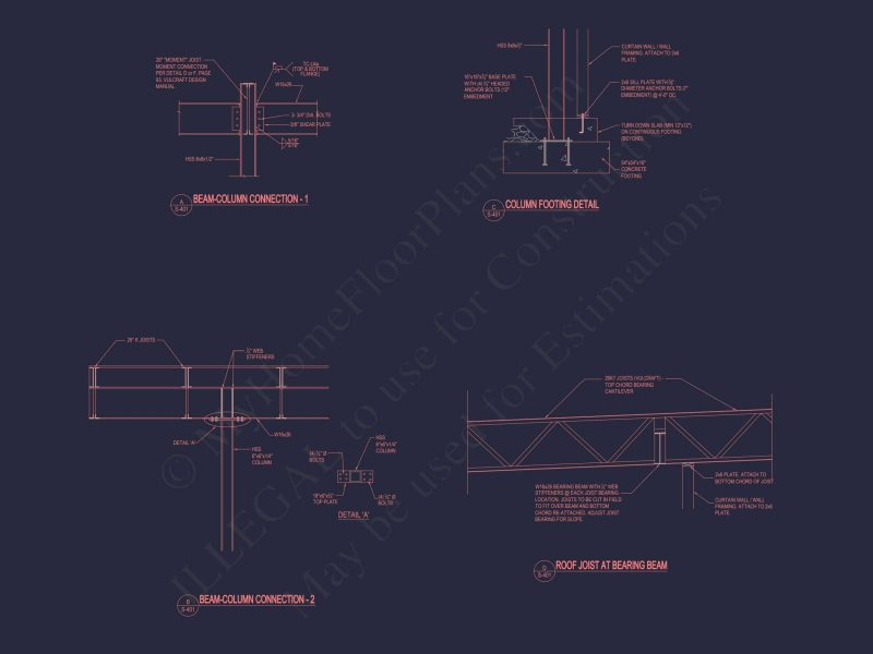 Modern Assembly Hall Floor Plan & CAD Architecture Design