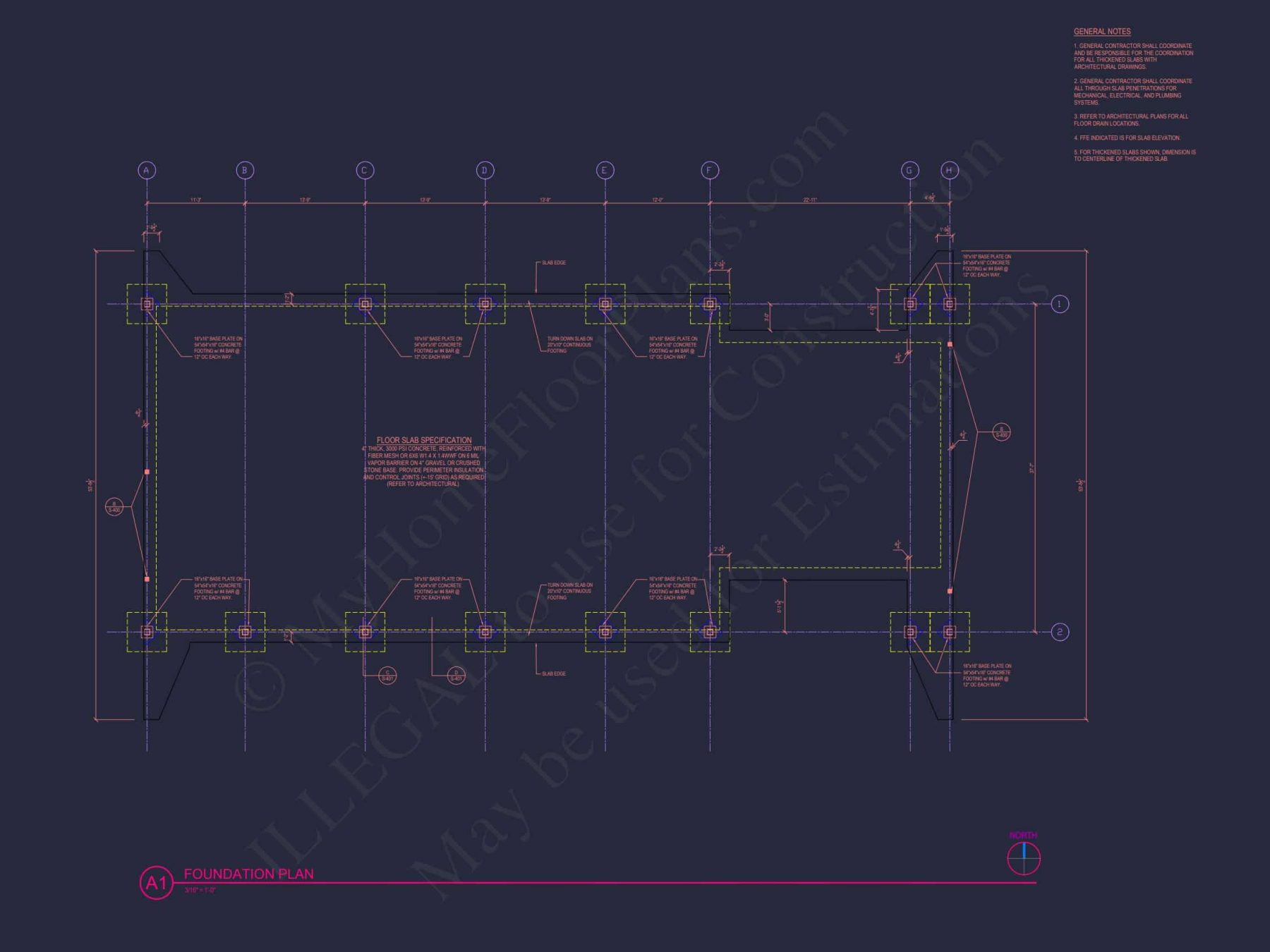 Modern Assembly Hall Floor Plan & CAD Architecture Design