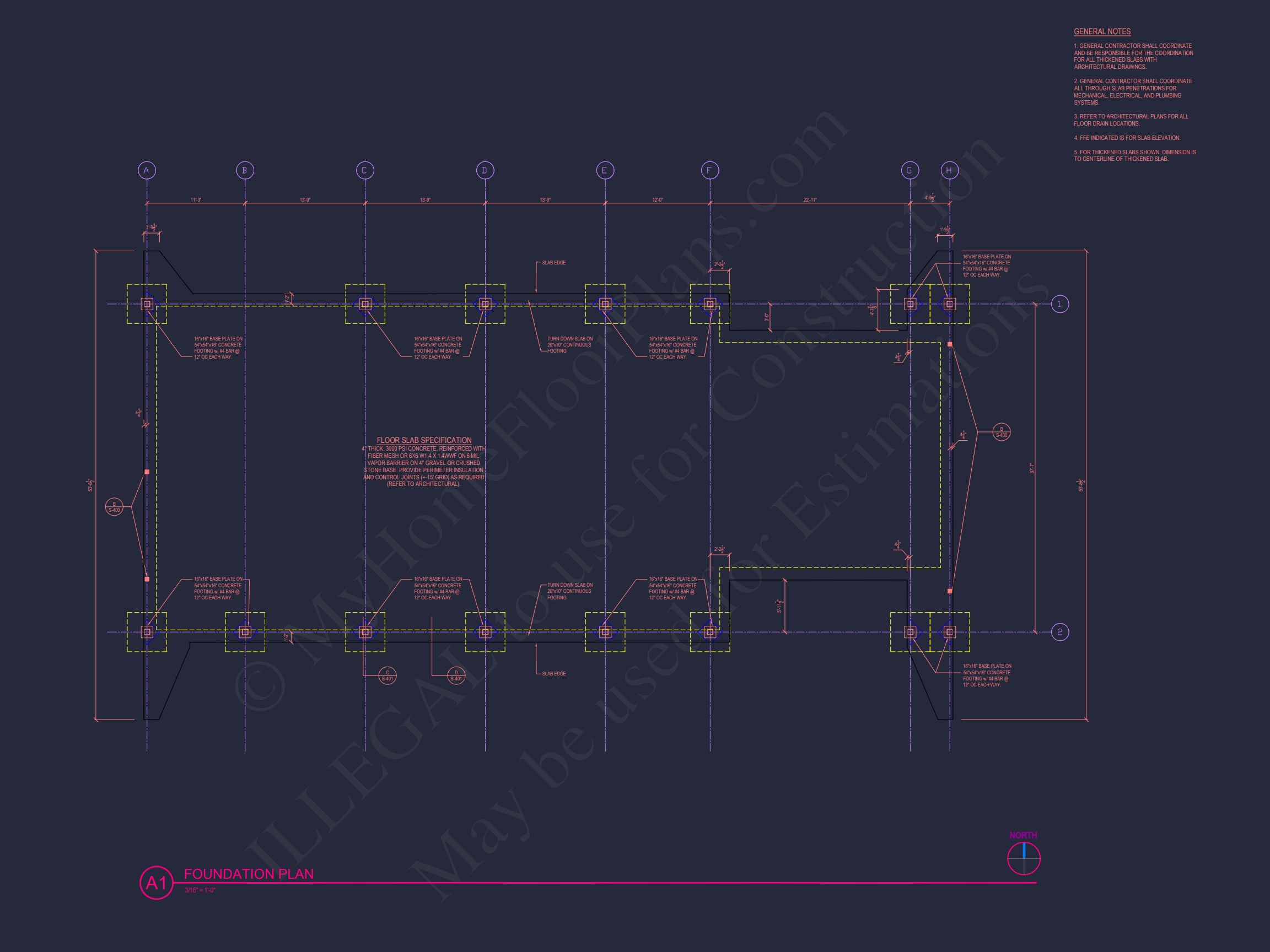 Modern Assembly Hall Floor Plan & CAD Architecture Design
