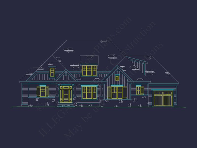 Versatile 1-Story House Plan with CAD Designs & Open Layout