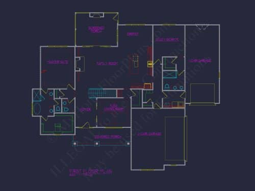 Versatile 1-Story House Plan with CAD Designs & Open Layout