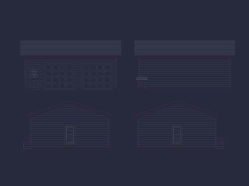 Functional 2-Bay Garage Plan with Workshop Area and CAD Designs