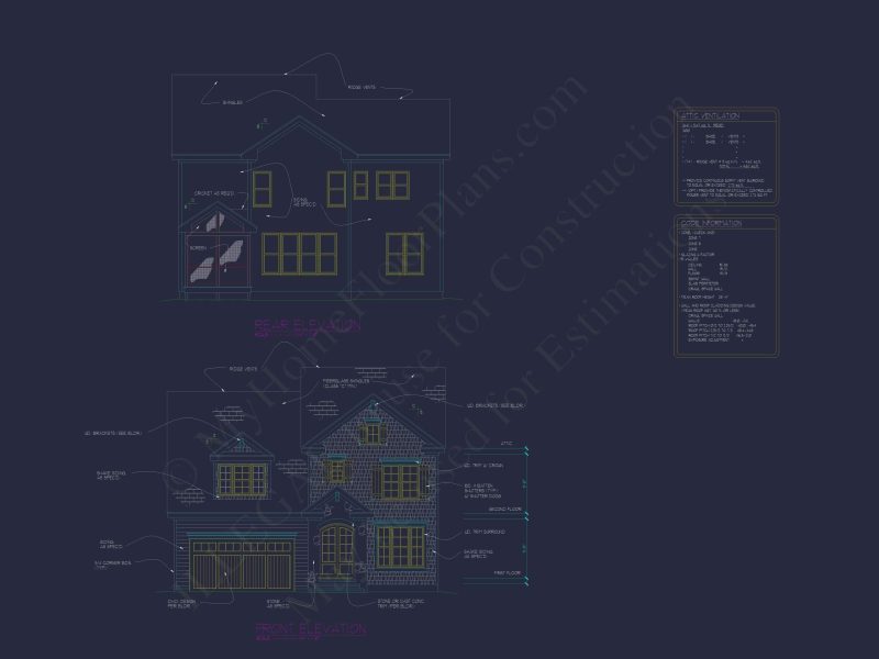 Elegant Colonial Revival Home Plan with 2,744 Sq Ft and Open Layout