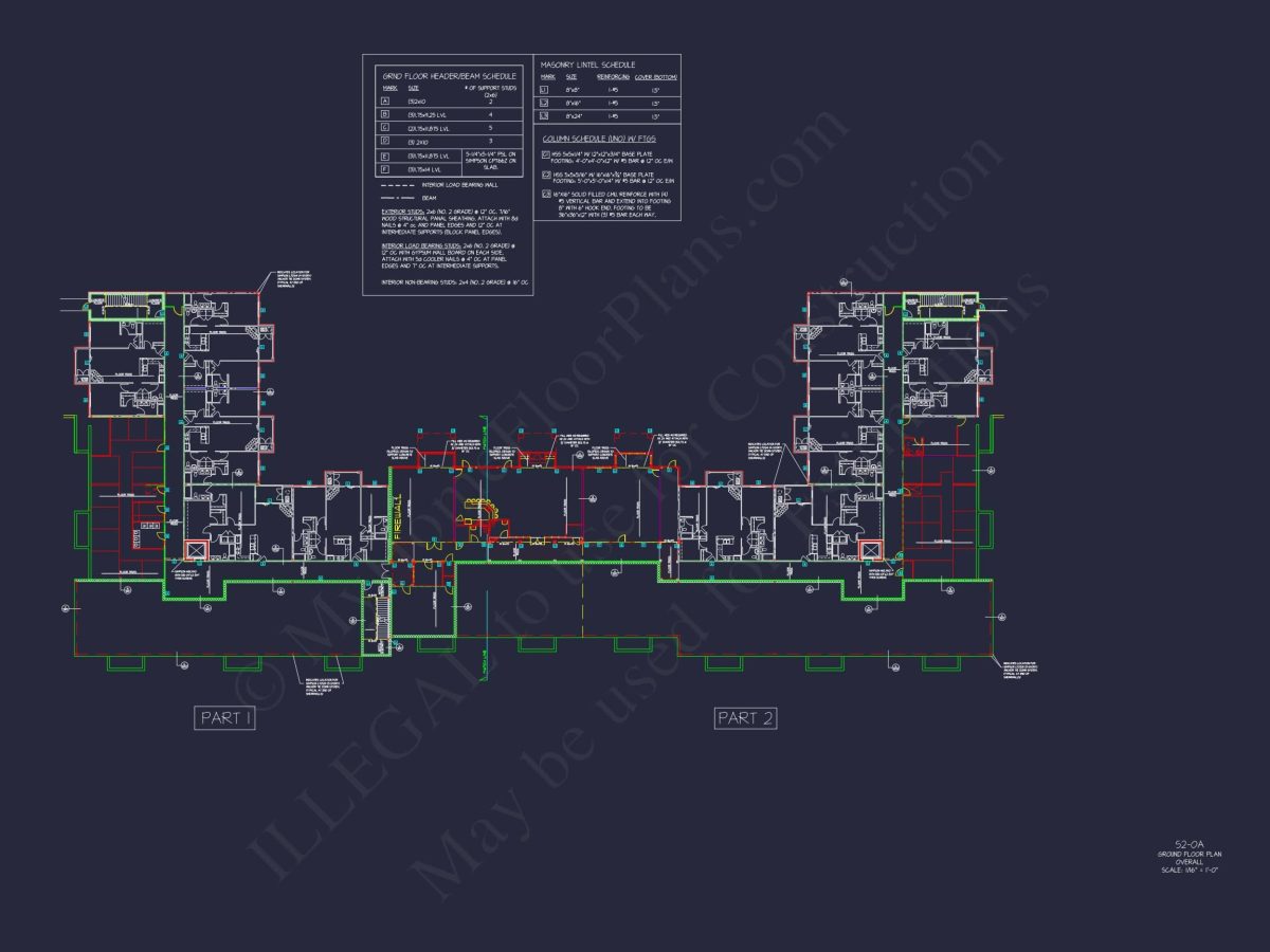 Modern Apartment Complex House Plan with 4+ Floors and Smart Urban Design