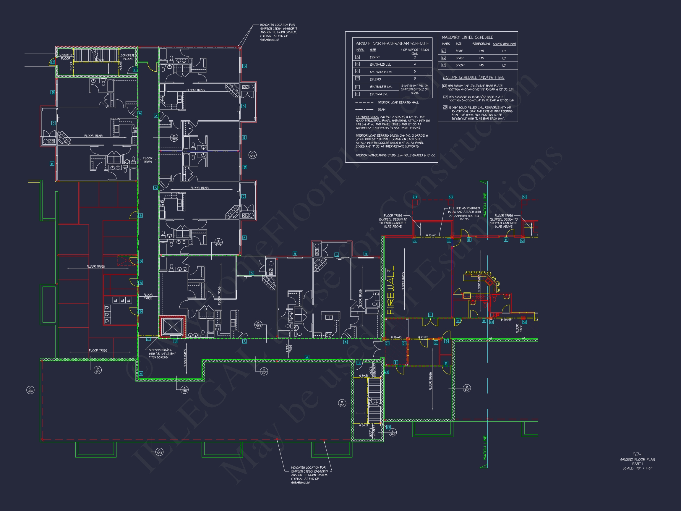 Modern Apartment Complex House Plan with 4+ Floors and Smart Urban Design