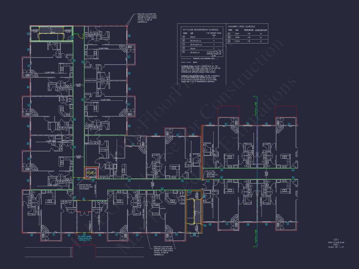 Modern Apartment Complex House Plan with 4+ Floors and Smart Urban Design