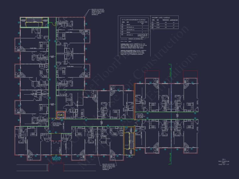Modern Apartment Complex House Plan with 4+ Floors and Smart Urban Design
