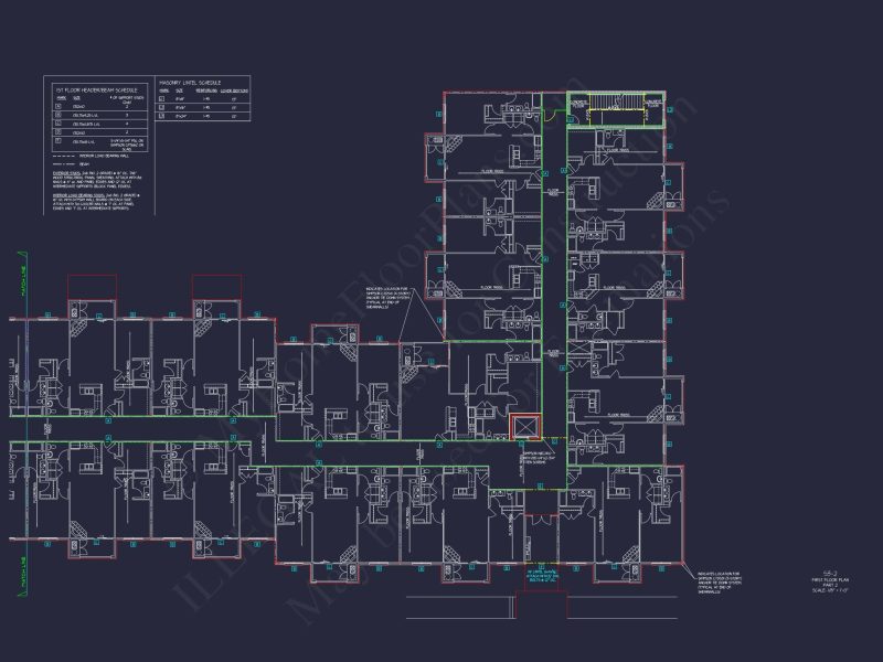 Modern Apartment Complex House Plan with 4+ Floors and Smart Urban Design