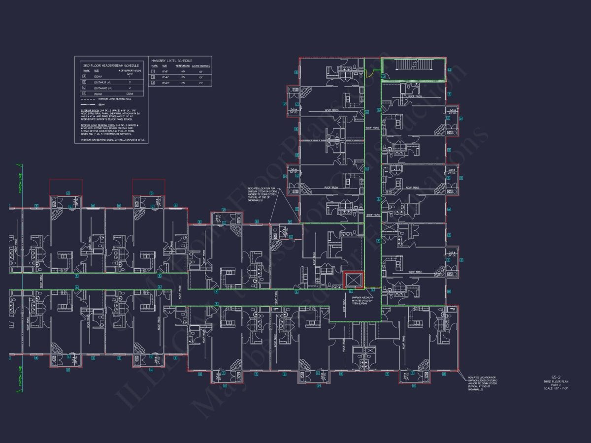 Modern Apartment Complex House Plan with 4+ Floors and Smart Urban Design