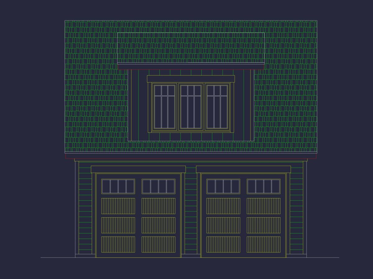 Custom Garage Plan with Study – Smart Layout & Double Bay Design