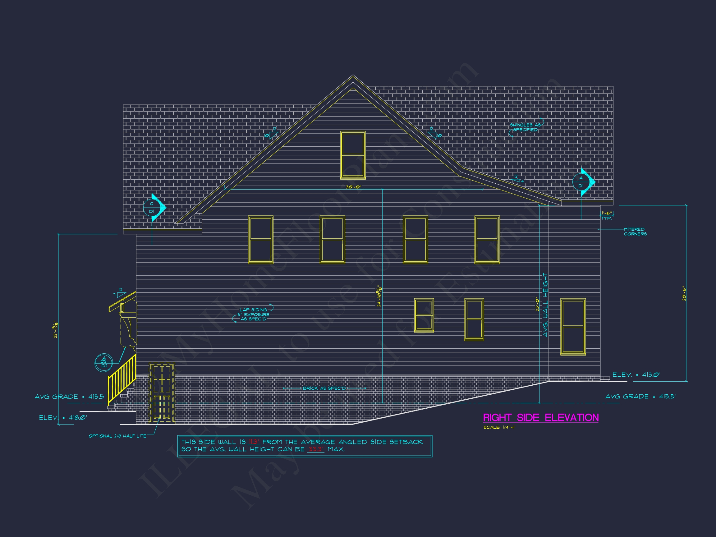 Craftsman Home Plan with 2 Floors, Open Layout, and CAD Designs