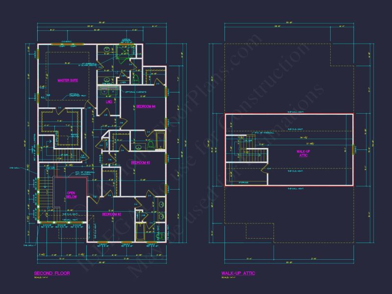 Craftsman Home Plan with 2 Floors, Open Layout, and CAD Designs
