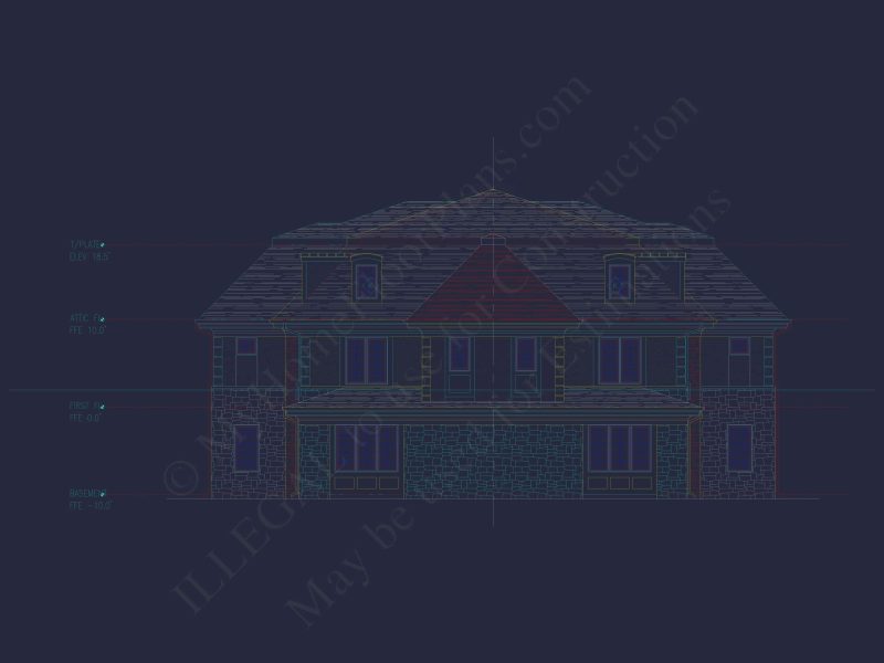 Modern Duplex Home Plan with Open Floor Plan & Detailed CAD Designs