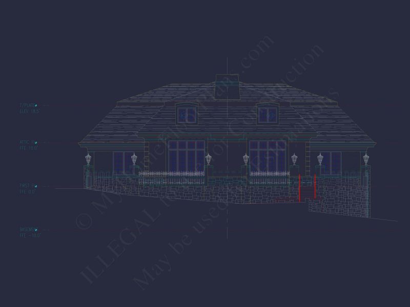 Modern Duplex Home Plan with Open Floor Plan & Detailed CAD Designs
