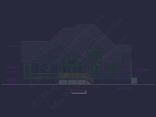 Spacious Home Plan with 2 Stories, 3 Bedrooms & CAD Designs