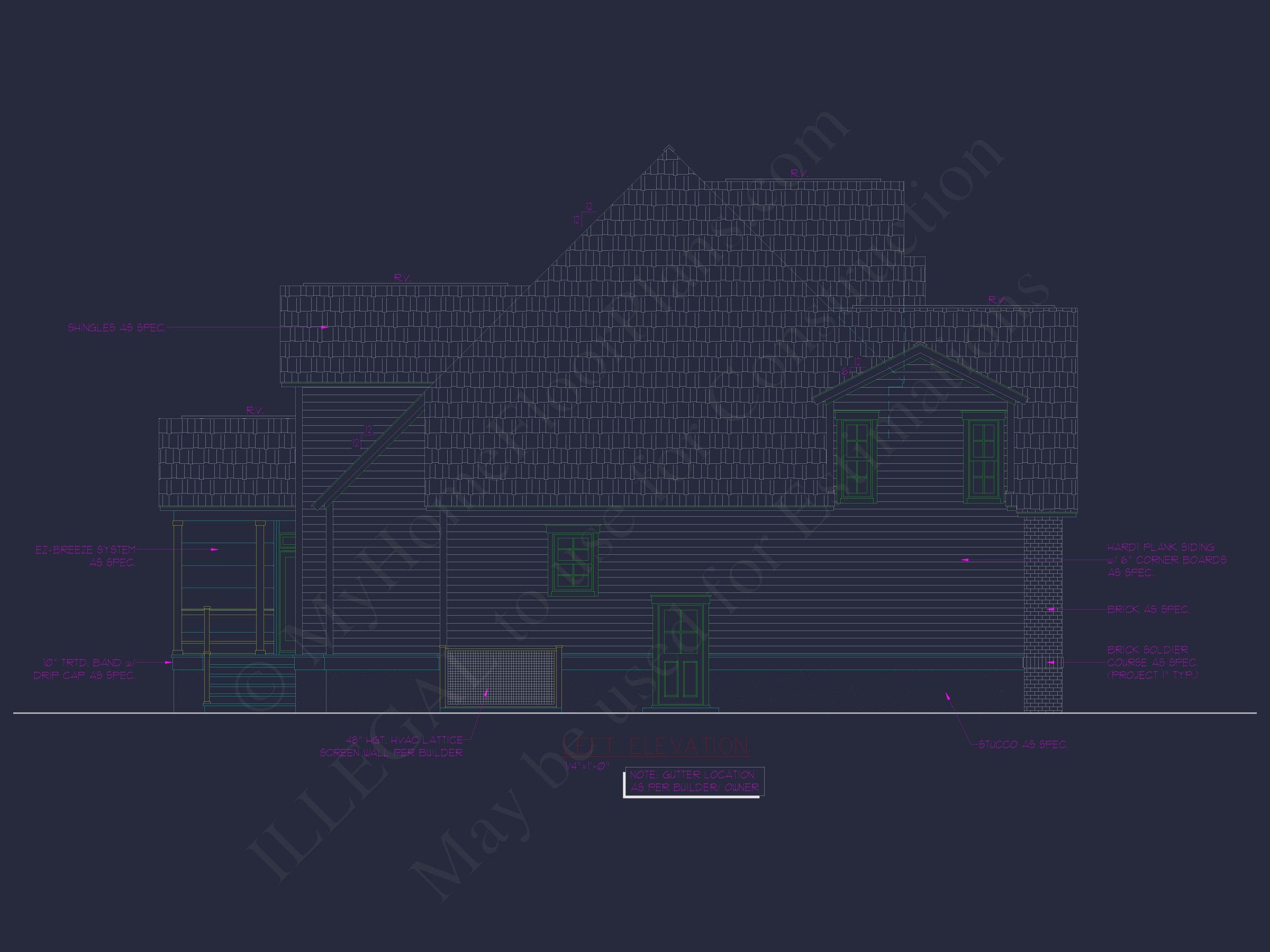 Spacious Home Plan with 2 Stories, 3 Bedrooms & CAD Designs