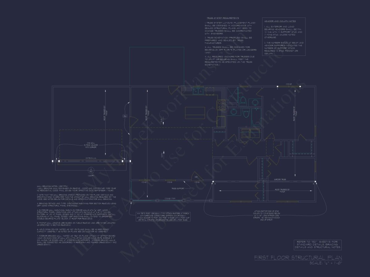 Beautiful Ranch House Floor Plan with CAD Designs & Blueprint