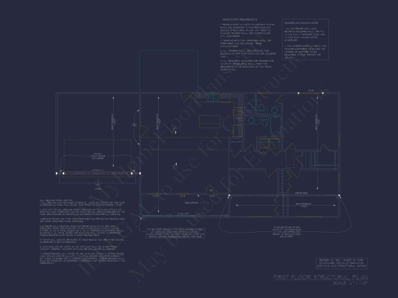 Beautiful Ranch House Floor Plan with CAD Designs & Blueprint