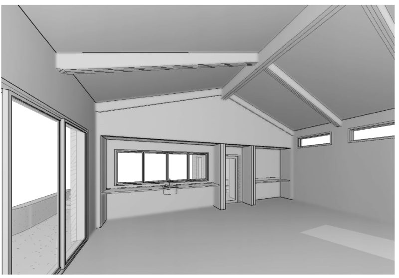 Pool House Floor Plan with Open Layout | CAD Home Designs